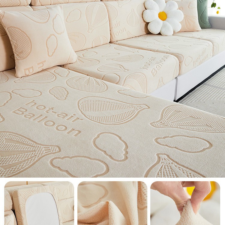 2023 nueva cubierta elástica del sofá cubierta trasera todo incluido cuatro estaciones universal antideslizante sofá cojín cubierta Toalla de tela cojín