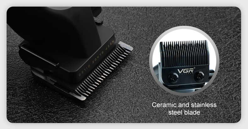 Electric Hair Clipper Salon Style Gradient Hair Trimmer Rechargeable_voghion.com