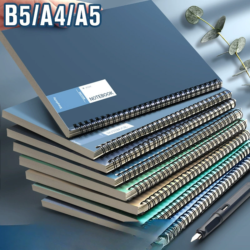 Катушка блокнот простой студент колледжа с высокой значением a4 толстая книга для младших школьников b5 горизонтальная линия