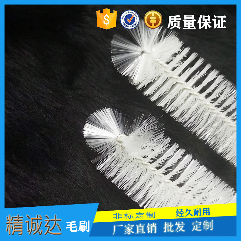 Fábrica al por mayor botella pequeña cepillo de tubo de ensayo cepillo de limpieza cepillo de botella de PET cepillo de nylon ecológico