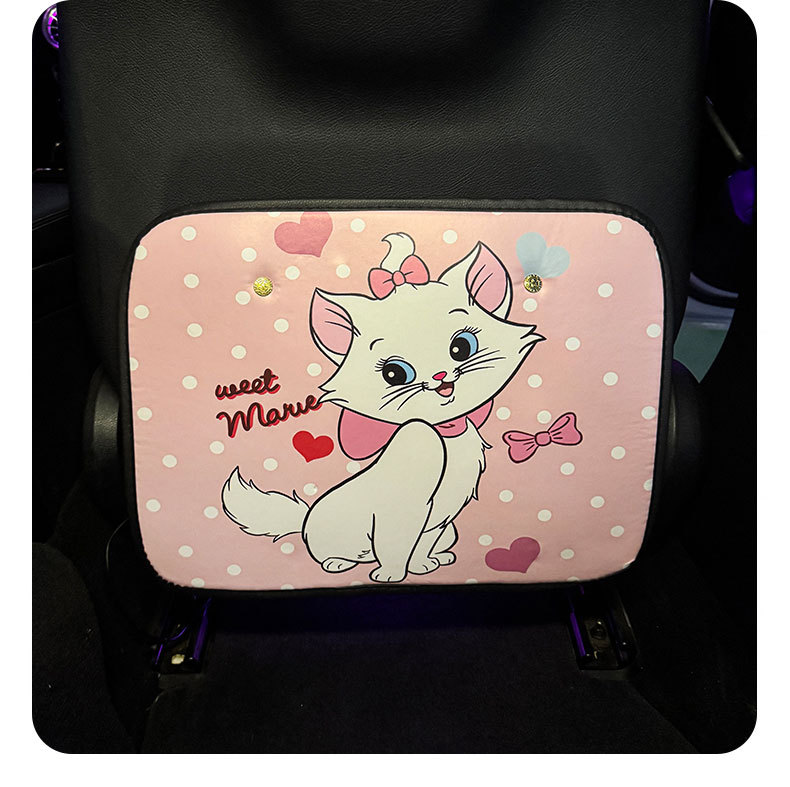 Pink Kitten Anti-Kick Pad Universal Rear Seat Back Anti-Dirty Protective Pad Car Rear Seat Protective Pad Anti-Wear Pad