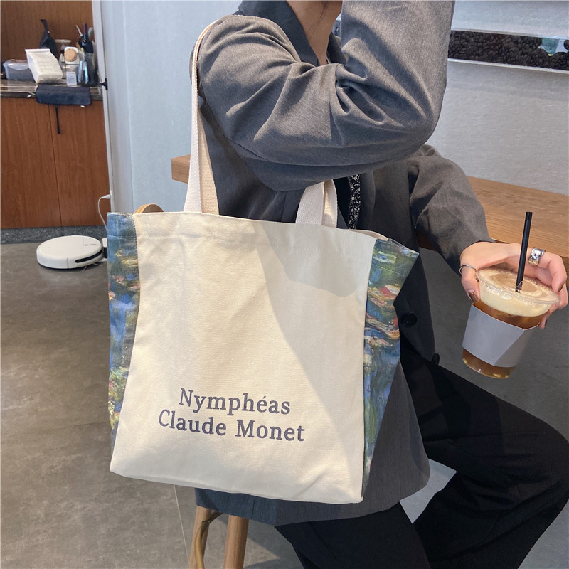 【 In Stock 】09251 Japanese-style simple design large-capacity student single-shoulder bag, Korean-style Instagram shopping bag undefined