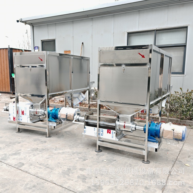 养殖场粪便干湿分离机 滚筒微滤款发酵牛粪脱水机