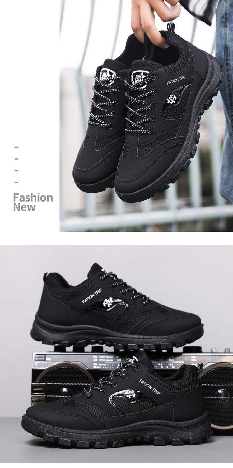 ShoeGlobe Construction Site Outdoor Middle-Aged And Elderly Sports Shoes Mountaineering Men's Wear-Resistant Waterproof Anti-Slip_voghion.com