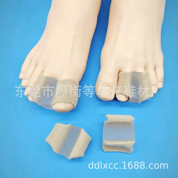 Double-Hole Toe Separator Fiber Gel Bunion Corrector Overlapping Toe Correction Sebs Cross-Border Toe Separator