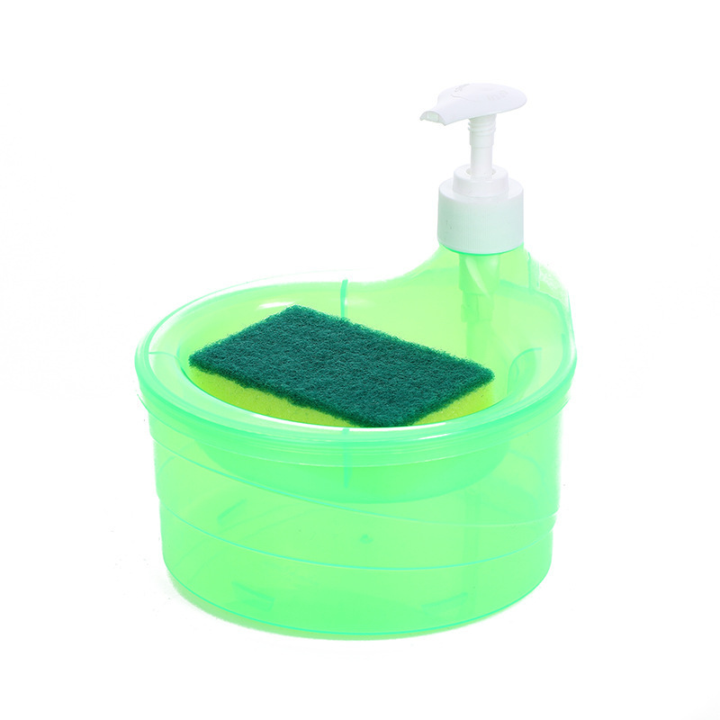 Desinfectante de manos de detergente de cocina transfronterizo presiona la esponja de la Caja de jabón para limpiar la Caja de almacenamiento automático de la Caja de jabón. image 9
