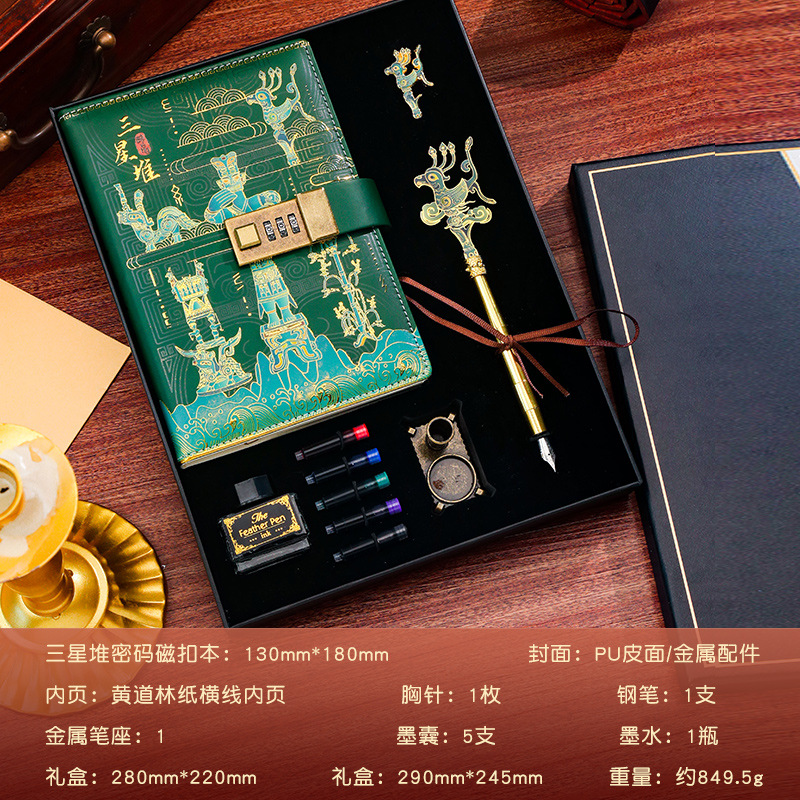 삼성 코드북 A 만년필 뱃지 10종 세트 - 청동 신조