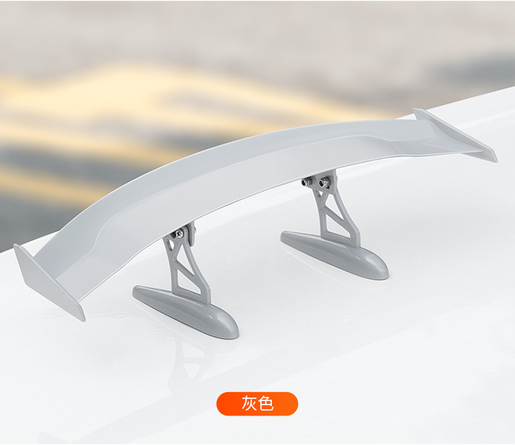 Suitable for Car Rear Wing Modification, Universal Adhesive Aircraft Wing, Personalized Carbon Fiber Pattern, No Punching, Exterior Decoration