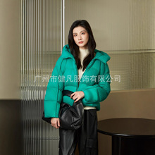 大码羽绒服货源供应 雨贝尔羽绒服品牌女装货源品牌走份供应渠道