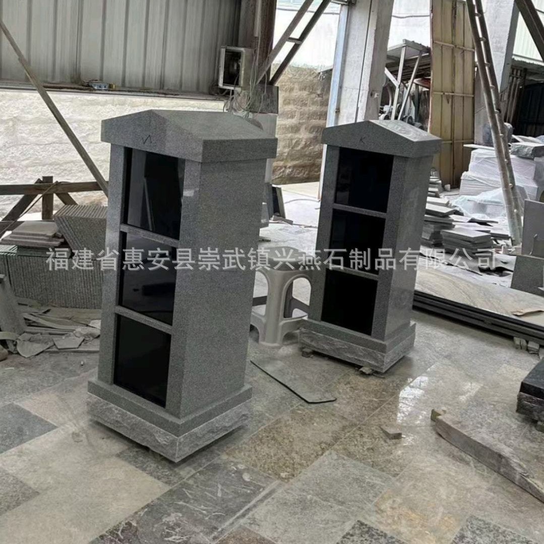 定制美国纳骨堂专用大理石墓碑 工艺精湛 高品质花岗岩石碑