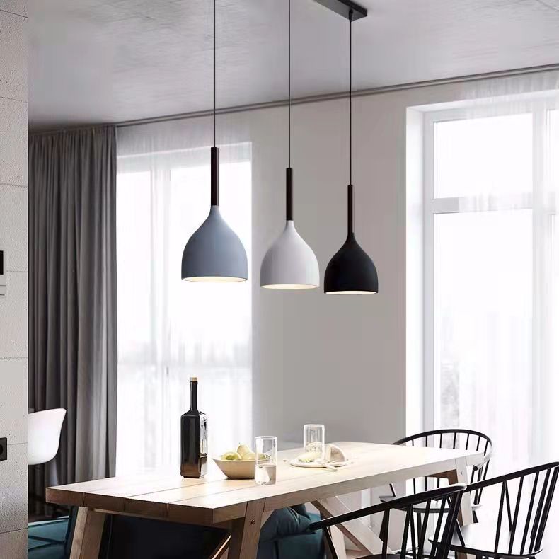 Nordic Restaurant Chandelier Living Room Lamp Bar Dining Table Creative Personality Modern Simple LED Light Luxury Lamps