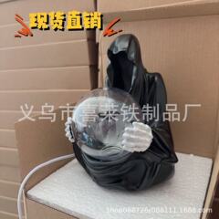 跨境爆款 The Death God's Crystal Ball 死神万圣节桌面摆件