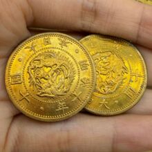 日本明治十年十圆31mm货币钱仿古银元复刻道具厂家批发收藏