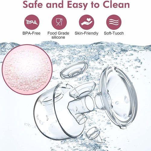 Hand-free painless portable electric breast pump with 3 modes, rechargeable travel breast pump