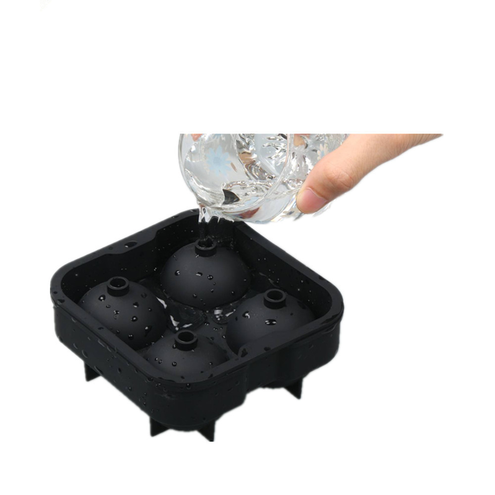 4连硅胶冰球模 硅胶4连防漏水冰球 硅胶4孔冰球 硅胶4格冰球