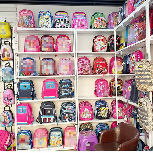Foreign Trade Cross-Border Schoolbags, Kidsren's Cartoon Backpacks, Briefcases, Sample Printing with Logo, Kindergarten Schoolbags