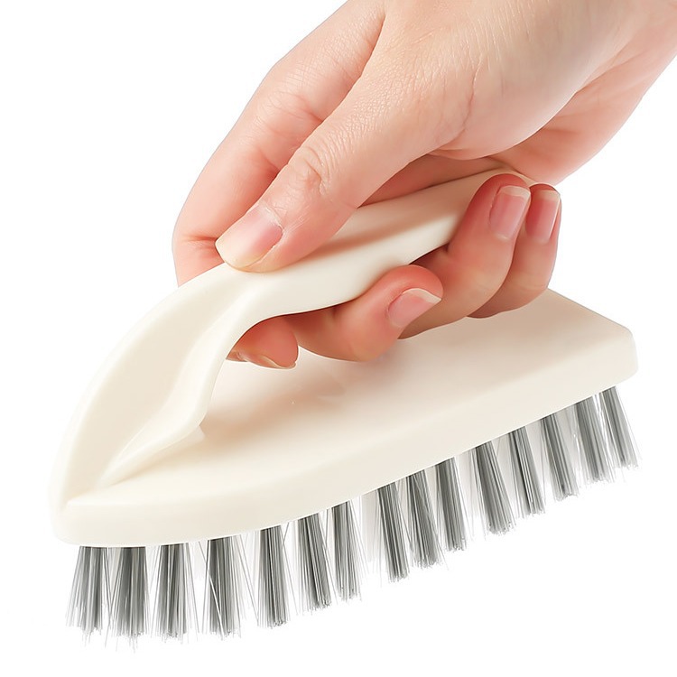 Simple Handle Shoe Brush Laundry Brush Collar Bathroom Plastic Household Cleaning Clothing Brush Soft Bristles