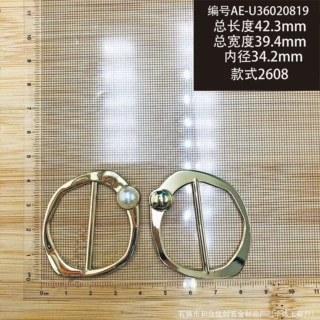 千款工厂金属泳衣扣锌合金精致日字装饰扣总长42.3mm泳衣装饰扣