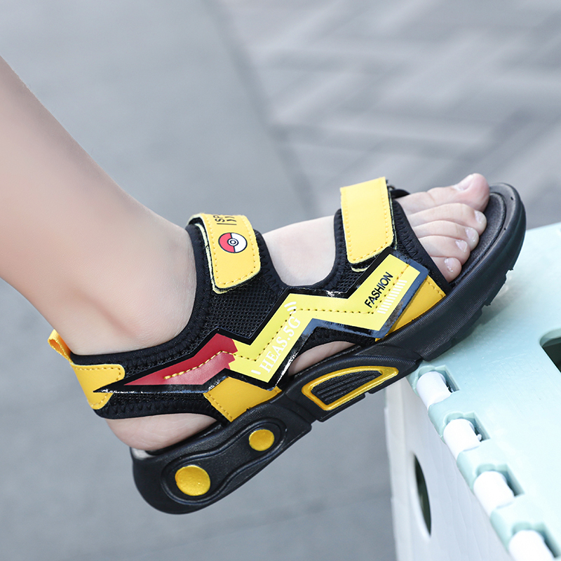 Sandálias de niñas verano 2025 nuevas niñas princesa zapatos de playa zapatos deportivos para niños grandes