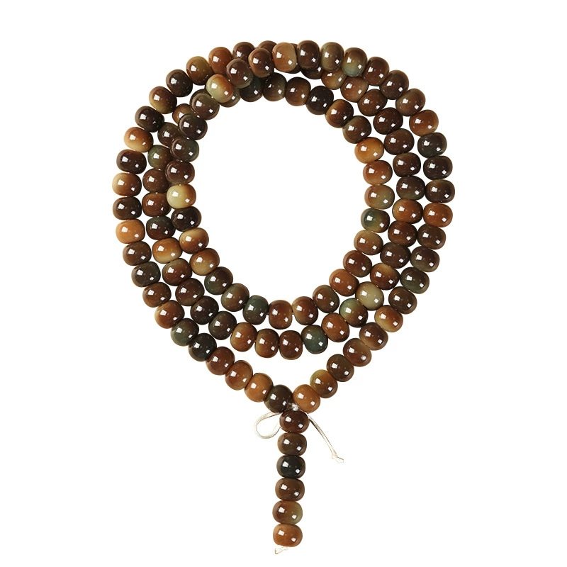 Bodhi rosary, rosary with round beads, 108 beads