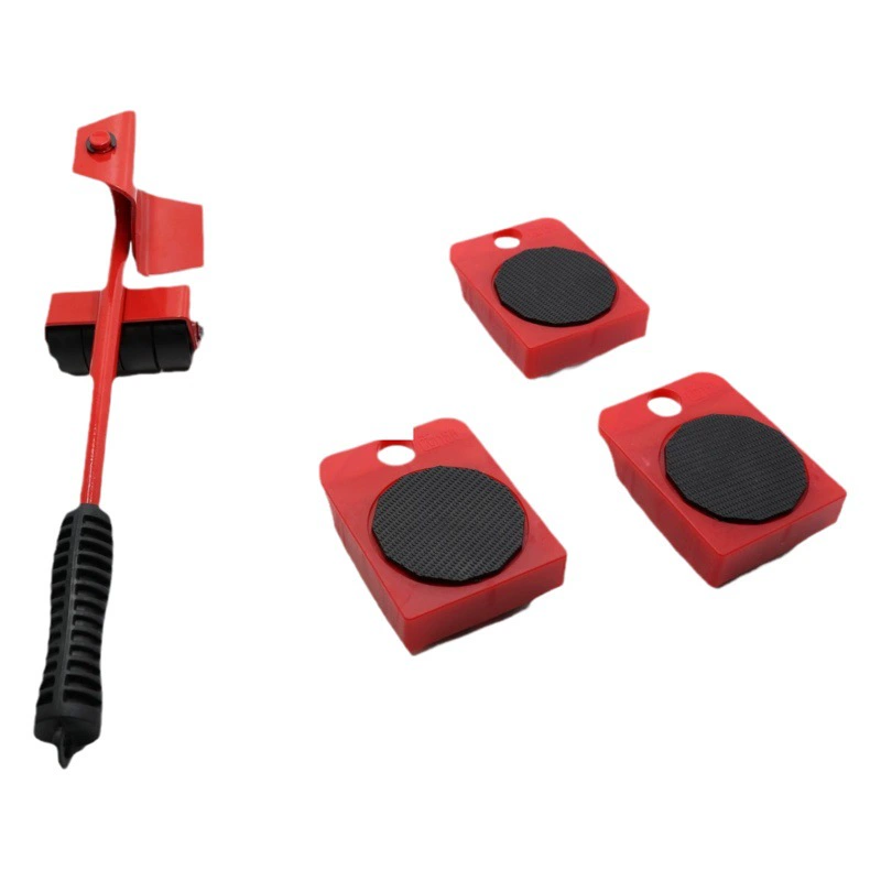 Производители 5 частей комплекта роликов, пластик удобный для перемещения тяжелых предметов, универсальный шкив, движущийся инструмент для перемещения