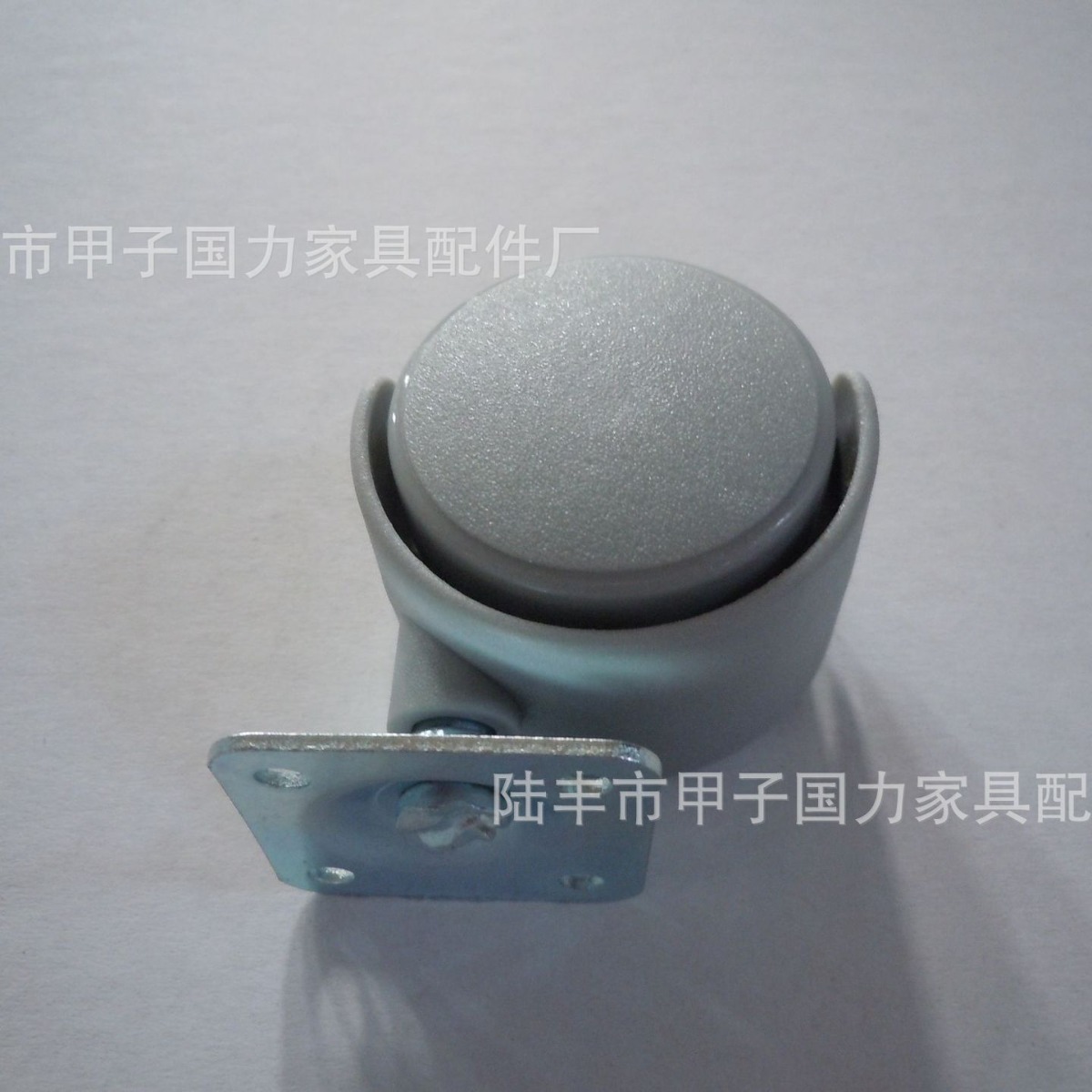 厂家直销 脚轮 家具万向轮 1.5寸平板环保灰色PP静音塑料轮子