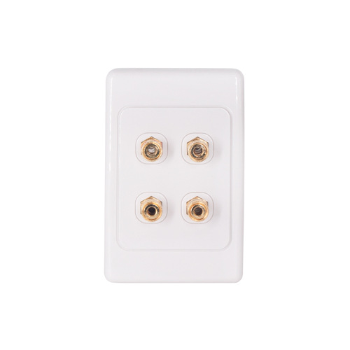 四孔喇叭插座墙壁面板 澳式香蕉座面板 澳标模块插座