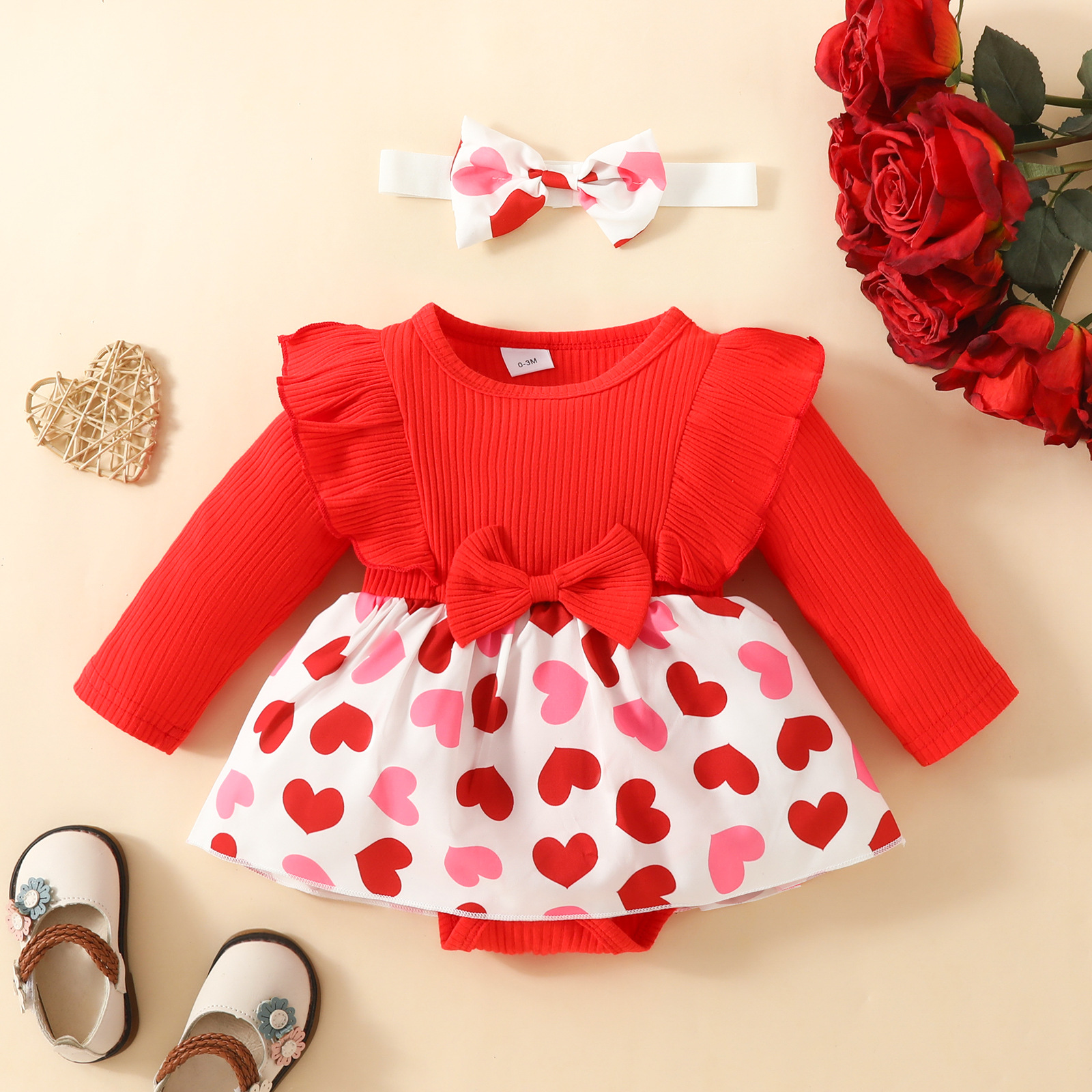 Casual Color Block Cotton Baby Clothing Sets display picture 1