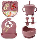 Посуда для матери и ребенка для кормления, комплект, силикагелевый стульчик для кормления для прикорма