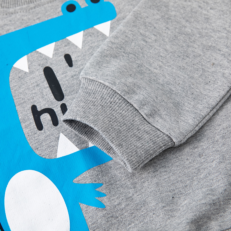 Ropa para niños dinosaurio dibujos animados tridimensional suéter para niños otoño bebé camisa de manga larga nuevo jersey entrega de una pieza