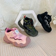 2025秋冬季百搭童鞋旋转纽扣保暖软底运动鞋SportsShoes秋冬新款