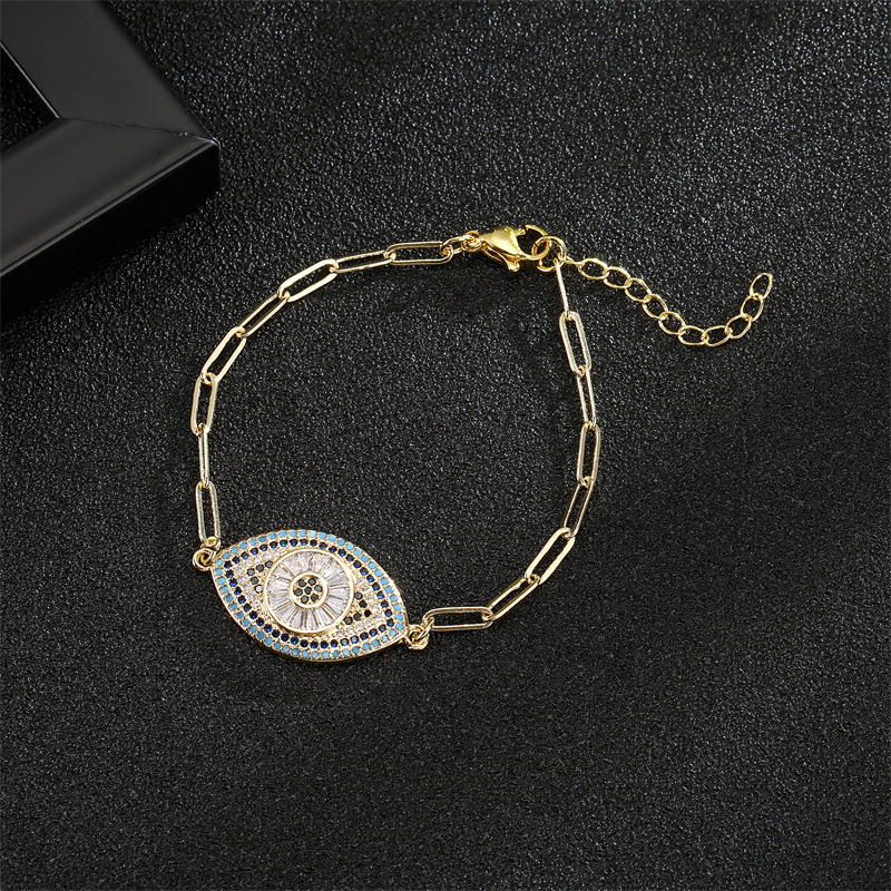 Fashion Palm Copper Bracelets Plating Zircon Copper Bracelets