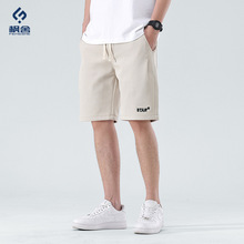 枫舍男装 /2025夏季新款系带松紧腰5分裤中裤男士休闲中裤五分裤