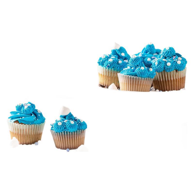 Baby Shower Baby String Bandera Azul Bienvenido pequeño hombre polvo brillante