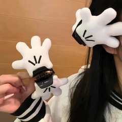 キュートで面白いミッキーパームグリッパー立体ぬいぐるみヘア爪サメクリップ楽しい小さなハンドヘアピンヘアアクセサリー
