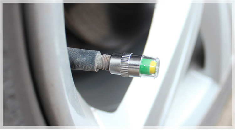 Car Tire Detection Cap Monitor Air Pressure Tire Gauge Pressure Warning Valve Cap Tire Pressure Safety Test Cap