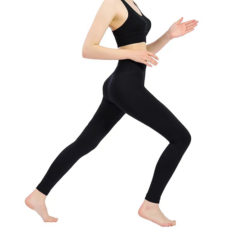 Seamless Tight Seamless Naked Sports Fitness Pants High Waist Hip Lifting Belly Tight Peach Hip Quick-drying Yoga Pants for Women