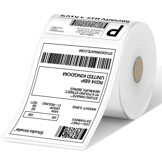 Three-Proof Thermal Self-Adhesive Label Paper Thermal Supermarket Barcode Paper Thermal Paper Express Form 100*100*150
