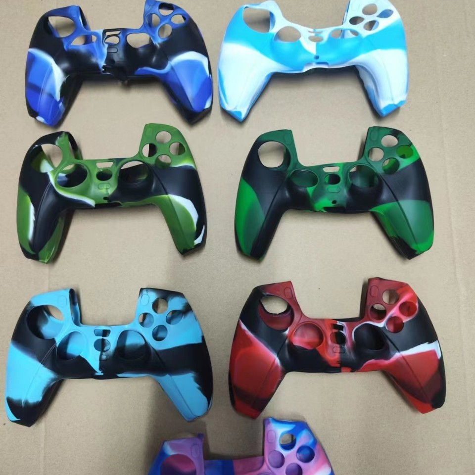 Estancia de stock PS5 mango PS5 mango de juego cubierta de silicona a prueba de polvo a prueba de caídas mano mano cubierta antideslizante consola de juegos