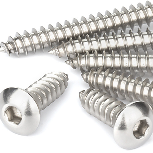 Grade 8.8 high-strength nickel-plated hexagon socket head self-tapping screws carbon steel pan head hexagon socket self-tapping screws M3/M5