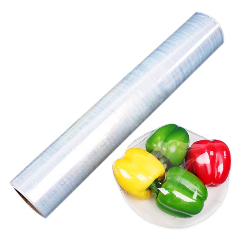 Disposable Household High-Temperature Resistant Cling Film Food-Grade Pe Large Roll Fruit and Vegetable Plastic Film for Beauty and Slimming