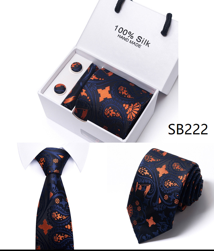 Flower Dot Multi Color Gift Box 5-piece Set Group Business Dress Wedding Tie_voghion.com