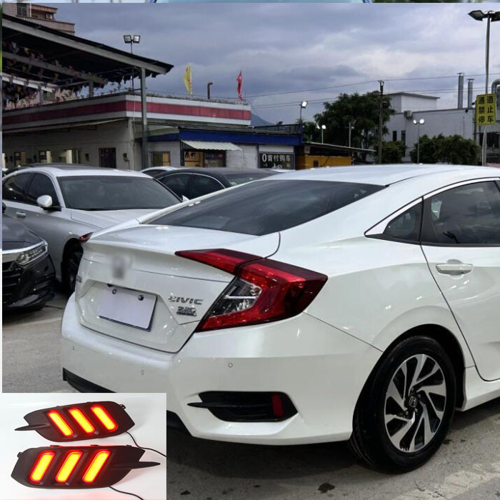 Aplicable a la décima generación de luces de barra trasera Civic Mustang luces traseras modificadas luces de freno luces de dirección de flujo