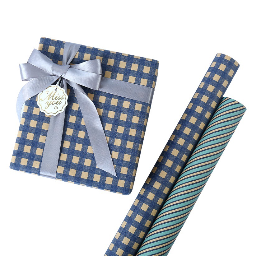 Papel de Regalo Kraft Simple Retro para Hombre de Amazon, Papel de Envolver para Cumpleaños, Día de San Valentín, Embalaje de Regalo al por Mayor, Papel Kraft Amarillo