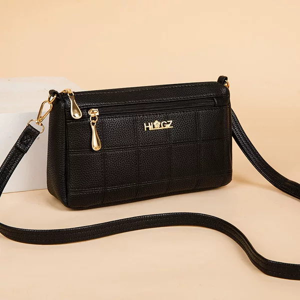 Guangzhou Hengli Factory Genuine Leather Texture Crossbody Mini Small Bag Shoulder Shopping Change Mobile Phone Bag Small Wallet Soft Leather