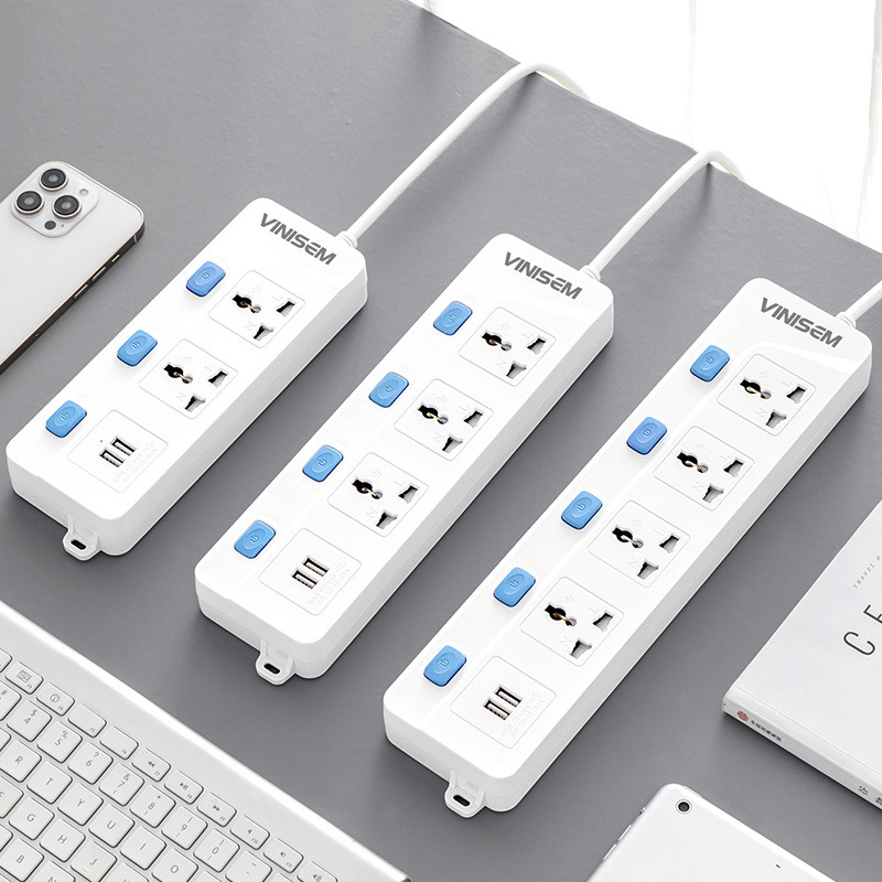transfronterizo agujero universal con conector USB multifuncional agujero enchufe tablero de alimentación por cable doméstico mayorista tablero de cable de tracción