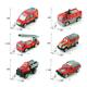 Toy car 1:64 alloy fire truck car model car simulation ladder doll machine ornaments gift batch