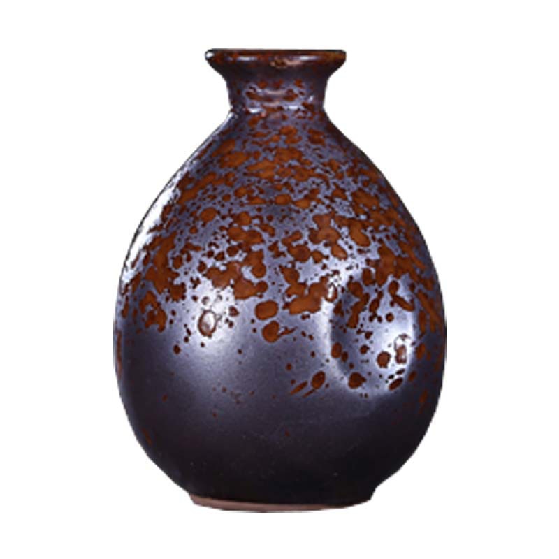 WBZ7 500ml Hand Grab Ceramic Empty Wine Bottle 1 catty Earthenware Sealed Color Glaze Small Wine Jar 1 catty Ancient Cellar Wine 