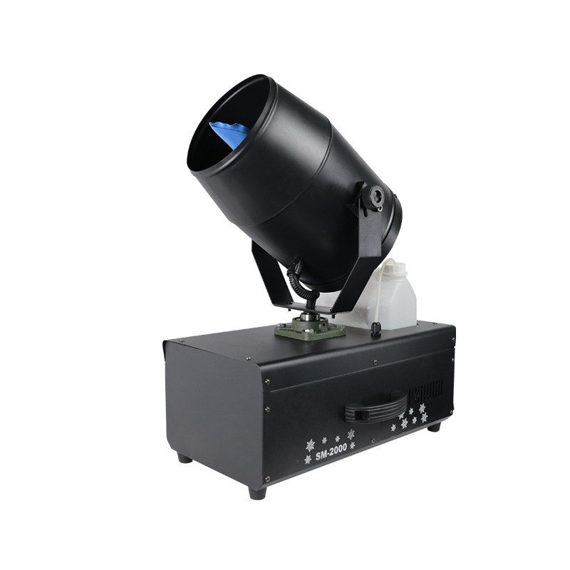 3000W gran sacudiendo la cabeza máquina de copo de nieve etapa de alta potencia fabricante de nieve alquiler máquina de nieve de Navidad pulverizador de nieve