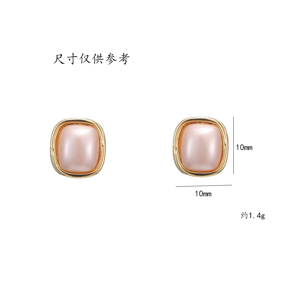 Серьги, серебряная игла из жемчуга, японский и корейский, серебро 925 образец, интернет-знаменитость, французский стиль, простой и элегантный дизайн